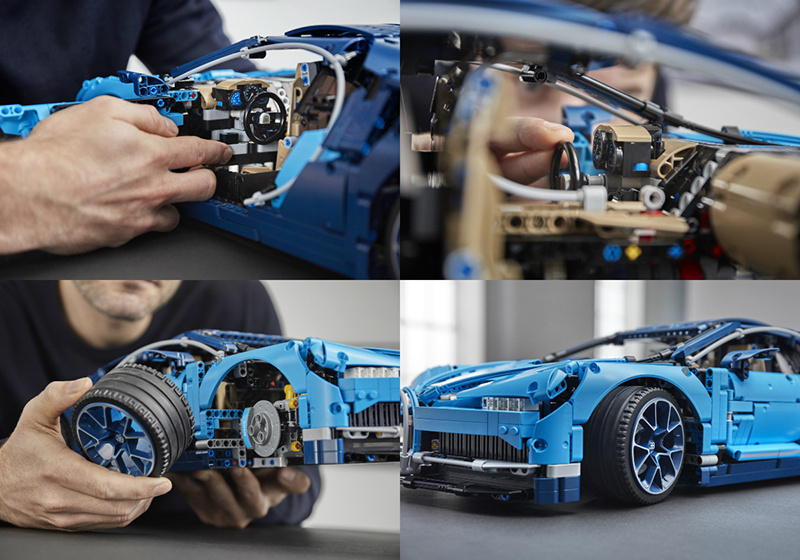 Permaisuri Lego Bugatti Chiron Dengan Mesin Dan Girboks Yang Bisa Bergerak